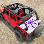 Jeep Wrangler Tonneau Cover JK Unlimited 4 Door Rear Trunk Cover Cargo Vinyl Cover for 2007-2018 JKU Tailgate Ton Cover-3 Year Warranty