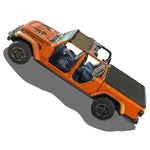 Jeep Gladiator Sunshade JT 4 Door Top Sun Shade Front Mesh Screen Wrangler Cover UV Blocker with GrabBag Pouch (2018-2023) - 10 Year Warranty