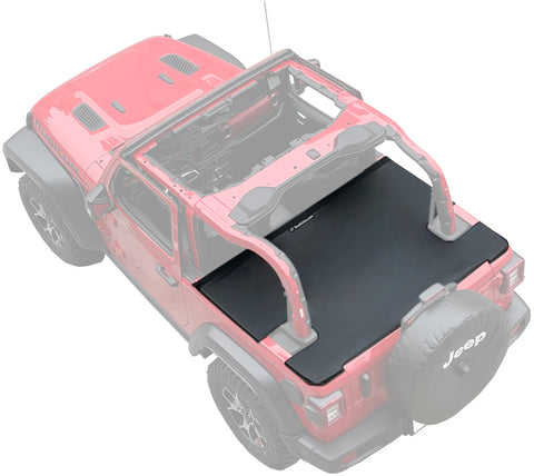 Shadeidea Jeep Wrangler Tonneau Cover JL 2 Door Rear Trunk Ton Cargo Vinyl Tailgate Cover for ( 2018-Current) New Model Robicon Sahara Sport S - 3 Years Lasting