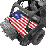Jeep Wrangler Tonneau Cover JK Unlimited 4 Door Rear Trunk Cover Cargo Vinyl Cover for 2007-2018 JKU Tailgate Ton Cover-3 Year Warranty