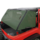 Jeep Wrangler Sun Shade JKU 2007-2018 JK Unlimited 4 Door Cage Mesh Screen Sunshade -One time Install 10 years Warranty