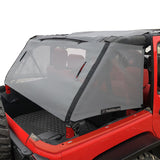 Jeep Wrangler Sun Shade JKU 2007-2018 JK Unlimited 4 Door Cage Mesh Screen Sunshade -One time Install 10 years Warranty