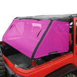 Jeep Wrangler Sun Shade JKU 2007-2018 JK Unlimited 4 Door Cage Mesh Screen Sunshade -One time Install 10 years Warranty