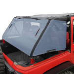 Jeep Wrangler Sun Shade JKU 2007-2018 JK Unlimited 4 Door Cage Mesh Screen Sunshade -One time Install 10 years Warranty