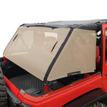 Jeep Wrangler Sun Shade JKU 2007-2018 JK Unlimited 4 Door Cage Mesh Screen Sunshade -One time Install 10 years Warranty