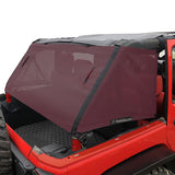 Jeep Wrangler Sun Shade JKU 2007-2018 JK Unlimited 4 Door Cage Mesh Screen Sunshade -One time Install 10 years Warranty