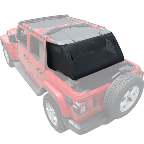 Shadeidea Jeep Wrangler JL Sun Shade ● JLU 4 Door Sunshade ● Mesh Screen Trunk Cage Cover ● Unlimited (2018-Current) New Model Robicon Sahara Sport S ● Includes Pouch Grab Bag-10 Years Warranty