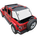 Shadeidea Jeep Wrangler JL Sun Shade ● JLU 4 Door Sunshade ● Mesh Screen Trunk Cage Cover ● Unlimited (2018-Current) New Model Robicon Sahara Sport S ● Includes Pouch Grab Bag-10 Years Warranty