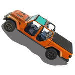 Jeep Gladiator Sunshade JT 4 Door Top Sun Shade Front Mesh Screen Wrangler Cover UV Blocker with GrabBag Pouch (2018-2023) - 10 Year Warranty