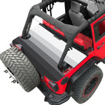 Jeep Wrangler Tonneau Cover JK Unlimited 4 Door Rear Trunk Cover Cargo Vinyl Cover for 2007-2018 JKU Tailgate Ton Cover-3 Year Warranty