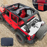 Jeep Wrangler Tonneau Cover JK Unlimited 4 Door Rear Trunk Cover Cargo Vinyl Cover for 2007-2017 JKU Tailgate Ton Cover-3 Years Warranty