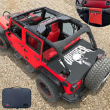 Jeep Wrangler Tonneau Cover JK Unlimited 4 Door Rear Trunk Cover Cargo Vinyl Cover for 2007-2017 JKU Tailgate Ton Cover-3 Years Warranty