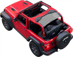 Shadeidea Jeep Wrangler Top Sun Shade Sunshade Roof JL 2 Door 2018-2023 - Customized