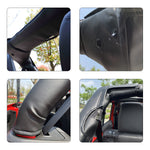 Jeep Wrangler Roll Bar Padding JL (2018-2023) Unlimited 4 Door Vinyl Foam Laminated Pad Cover Kit Protection for 2018-2023 JLU Sahara Rubicon with Grab Bag - 3 Year Warranty