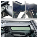 Shadeidea Jeep Gladiator JT Roll Bar Padding (2018-2023) - Black Vinyl Foam Laminated Pad Cover Kit Protection Sahara Rubicon with Grab Bag - 3 Year Warranty