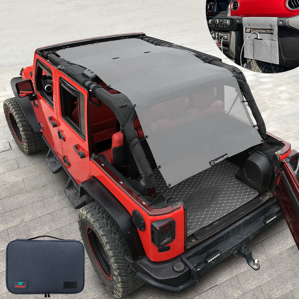 Jeep Wrangler Sun Shade JK Unlimited Sunshade JKU 4 Door Top 2007