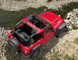 Shadeidea Jeep Wrangler Roll Bar Padding JL (2018-2023) 2 Door - Black Vinyl Foam Laminated Pad Cover Kit Protection