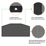 Shadeidea Jeep Gladiator Sun Shade, JT ( 2018 - 2023 ) 4 Door Top Sunshade, Rear Mesh Screen Wrangler Cover, UV Blocker with GrabBag Pouch - 10 Years Lasting