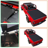 Jeep Gladiator Sunshade JT 4 Door Top Sun Shade Front Mesh Screen Wrangler Cover UV Blocker with GrabBag Pouch 2018-Current-10 Years Lasting