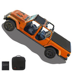 Jeep Gladiator Sunshade JT 4 Door Top Sun Shade Front Mesh Screen Wrangler Cover UV Blocker with GrabBag Pouch (2018-2023) - 10 Year Warranty