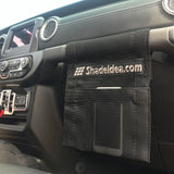 Jeep Gladiator Sunshade JT 4 Door Top Sun Shade Front and Rear Mesh Screen Wrangler Cover UV Blocker with GrabBag Pouch 2018-Current-10 Years Lasting