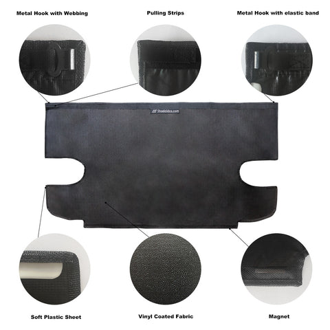 Shadeidea JK Tonneau Cover Compatible With Jeep Wrangler JKU