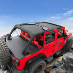 Jeep Wrangler Tonneau Cover JK Unlimited 4 Door Rear Trunk Cover Cargo Vinyl Cover for 2007-2018 JKU Tailgate Ton Cover-3 Year Warranty