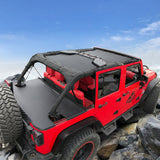 Jeep Wrangler Tonneau Cover JK Unlimited 4 Door Rear Trunk Cover Cargo Vinyl Cover for 2007-2018 JKU Tailgate Ton Cover-3 Year Warranty