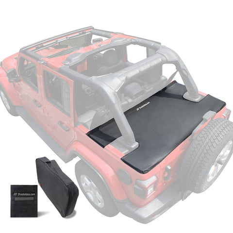 Jeep Wrangler Tonneau Cover JLU 4 Door Rear Trunk Cover Cargo Vinyl Cover for 2018+ JL Unlimited Tailgate Ton Cover-3 Years Warranty