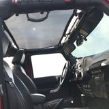 Jeep Wrangler Sun Shade JK Unlimited 2 Door and 4 Door Front Mesh Screen Sunshade SAHARA RUBICON SPORT S Top Cover UV Blocker with Grab Bag-One time Install 10 years Warranty