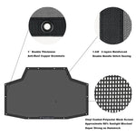 Jeep Wrangler Sun Shade JK Unlimited Rear Mesh Screen Sunshade SAHARA RUBICON SPORT S Top Cover UV Blocker - 10 Year Warranty