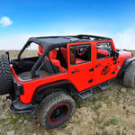 Jeep Wrangler Sun Shade JK Unlimited Rear Mesh Screen Sunshade SAHARA RUBICON SPORT S Top Cover UV Blocker with Grab Bag-One time Install 10 years Warranty