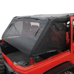 Jeep Wrangler Sun Shade JKU 2007-2018 JK Unlimited 4 Door Cage Mesh Screen Sunshade -One time Install 10 years Warranty