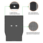 Jeep Wrangler Sunshade JL 2 Door Sun Shade Front and Rear and Back Mesh Screen Top Cover UV Blocker with Grab Bag (2018-2023) - 10 Year Warranty