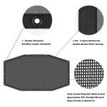 Jeep Wrangler Sun Shade JL Unlimited 4 Door (2018-2023) Rear Mesh Screen Sunshade JLU SAHARA RUBICON SPORT S MOAB Top Cover UV Blocker - 10 Year Warranty