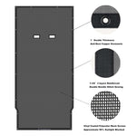 Jeep Wrangler Sun Shade JL Unlimited 4 Door JLU Sunshade 2018-2023 Top Front+Rear+Back Mesh Screen Cover UV Blocker-10 Year Warranty