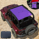 Jeep Wrangler Sun Shade JK 2 Door Front and Rear Mesh Screen Sunshade JK Top Cover UV Blocker with Grab Bag-One time Install 10 years Warranty