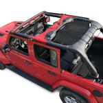 Jeep Wrangler Sun Shade JL Unlimited 4 Door (2018-2023) Rear Mesh Screen Sunshade JLU SAHARA RUBICON SPORT S MOAB Top Cover UV Blocker - 10 Year Warranty