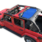Jeep Wrangler Sun Shade JL Unlimited 4 Door (2018-2023) Rear Mesh Screen Sunshade JLU SAHARA RUBICON SPORT S MOAB Top Cover UV Blocker - 10 Year Warranty