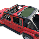 Jeep Wrangler Sun Shade JL Unlimited 4 Door (2018-2023) Rear Mesh Screen Sunshade JLU SAHARA RUBICON SPORT S MOAB Top Cover UV Blocker - 10 Year Warranty