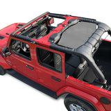 Jeep Wrangler Sun Shade JL Unlimited 4 Door (2018-2023) Rear Mesh Screen Sunshade JLU SAHARA RUBICON SPORT S MOAB Top Cover UV Blocker - 10 Year Warranty