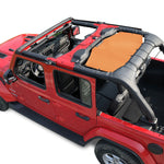 Jeep Wrangler Sun Shade JL Unlimited 4 Door (2018-2023) Rear Mesh Screen Sunshade JLU SAHARA RUBICON SPORT S MOAB Top Cover UV Blocker - 10 Year Warranty