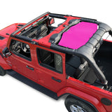 Jeep Wrangler Sun Shade JL Unlimited 4 Door (2018-2023) Rear Mesh Screen Sunshade JLU SAHARA RUBICON SPORT S MOAB Top Cover UV Blocker - 10 Year Warranty