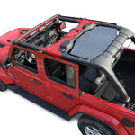 Jeep Wrangler Sun Shade JL Unlimited 4 Door (2018-2023) Rear Mesh Screen Sunshade JLU SAHARA RUBICON SPORT S MOAB Top Cover UV Blocker - 10 Year Warranty