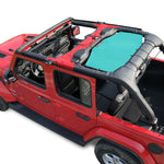 Jeep Wrangler Sun Shade JL Unlimited 4 Door (2018-2023) Rear Mesh Screen Sunshade JLU SAHARA RUBICON SPORT S MOAB Top Cover UV Blocker - 10 Year Warranty
