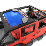 Jeep Wrangler Sun Shade JK Unlimited Rear Mesh Screen Sunshade SAHARA RUBICON SPORT S Top Cover UV Blocker - 10 Year Warranty