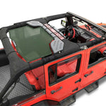 Jeep Wrangler Sun Shade JK Unlimited Rear Mesh Screen Sunshade SAHARA RUBICON SPORT S Top Cover UV Blocker - 10 Year Warranty