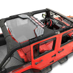 Jeep Wrangler Sun Shade JK Unlimited Rear Mesh Screen Sunshade SAHARA RUBICON SPORT S Top Cover UV Blocker - 10 Year Warranty