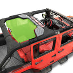 Jeep Wrangler Sun Shade JK Unlimited Rear Mesh Screen Sunshade SAHARA RUBICON SPORT S Top Cover UV Blocker - 10 Year Warranty