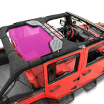 Jeep Wrangler Sun Shade JK Unlimited Rear Mesh Screen Sunshade SAHARA RUBICON SPORT S Top Cover UV Blocker with Grab Bag-One time Install 10 years Warranty